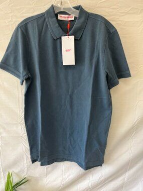 NWT Orlebar Brown Jarrett GD Men’s Luxury Polo Shirt Blue Slate Size M